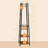 Industrial Style Freestanding Coat Rack: Hall Tree with Storage Shelves, Metal Basket & 8 Hooks-1594119824