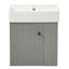 Meuble-lavabo flottant moderne 21,6 po avec lavabo en céramique