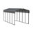 Galvanized Steel Carport, 10X24X9-90469185
