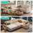 Sherry 106" Convertible Plush Corduroy Sleeper Sectional With Storage Chaise & USB Charging-1556804745