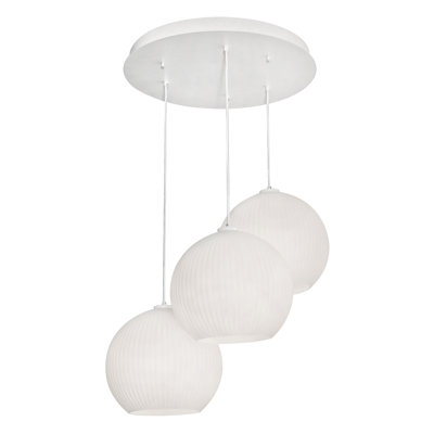 Darus 3 - Light White Cluster Pendant
