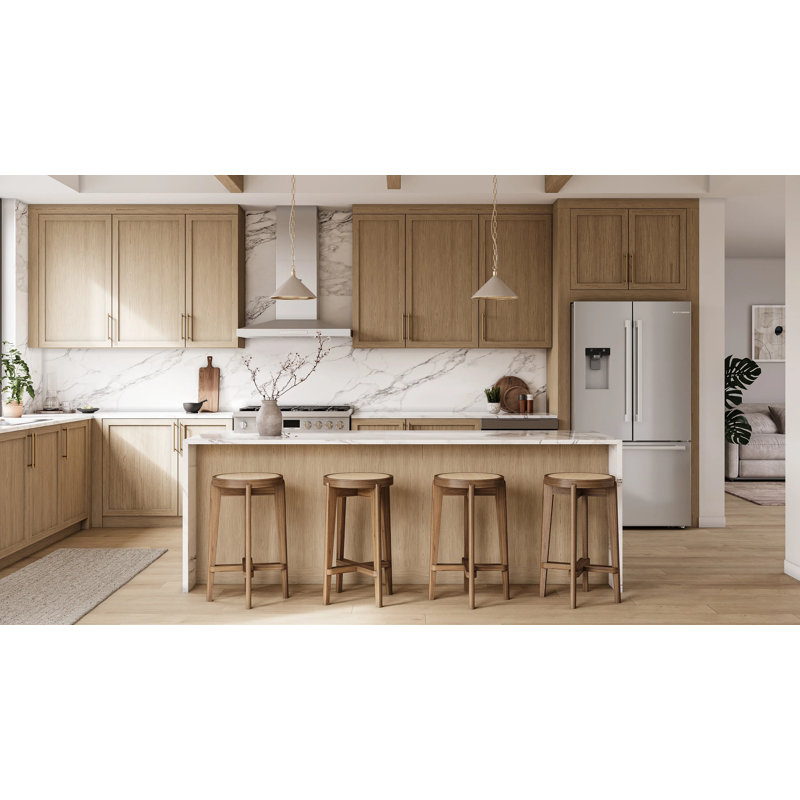 Free-Standing Fridge-Freezer, Stainless Steel