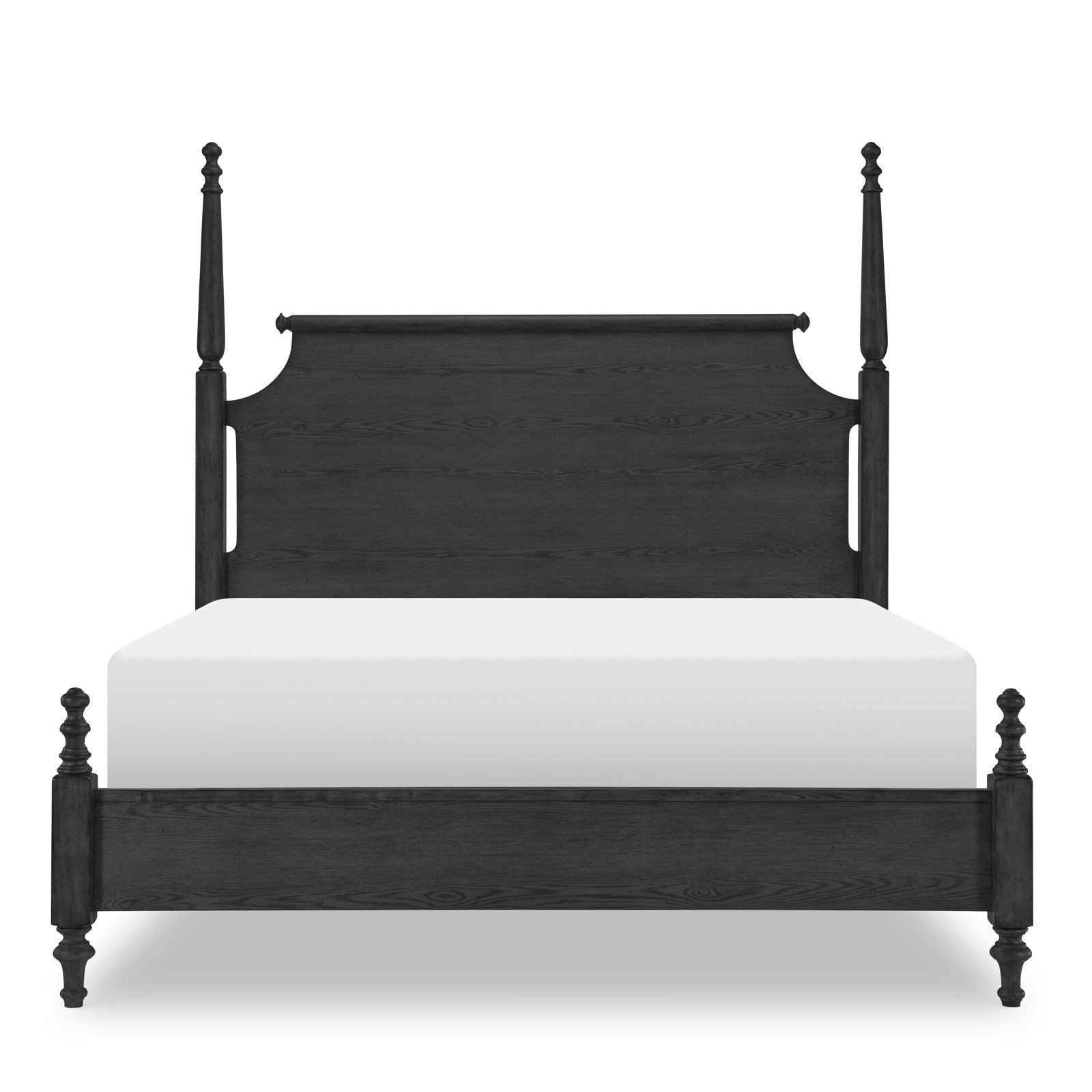 Country Living Four Poster Bed, Black, Queen