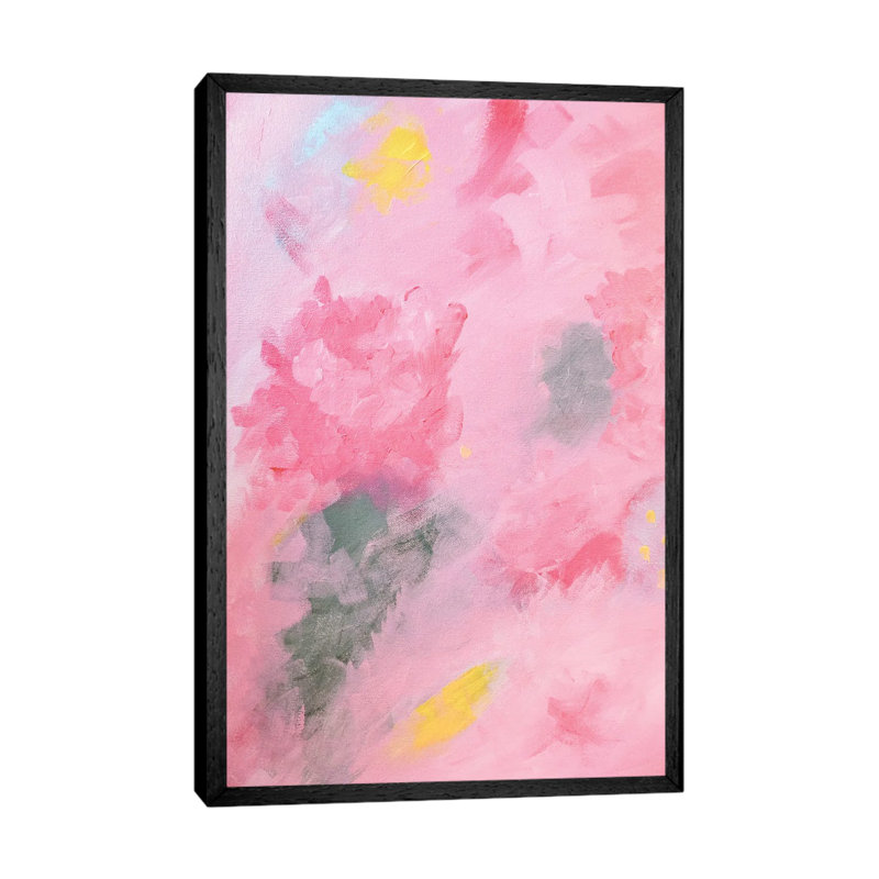 Abstract Bouquet by Ruby And B - Floater Frame Print on Canvas, 66.04 cm H x 45.72 cm W, Black Framed Canvas