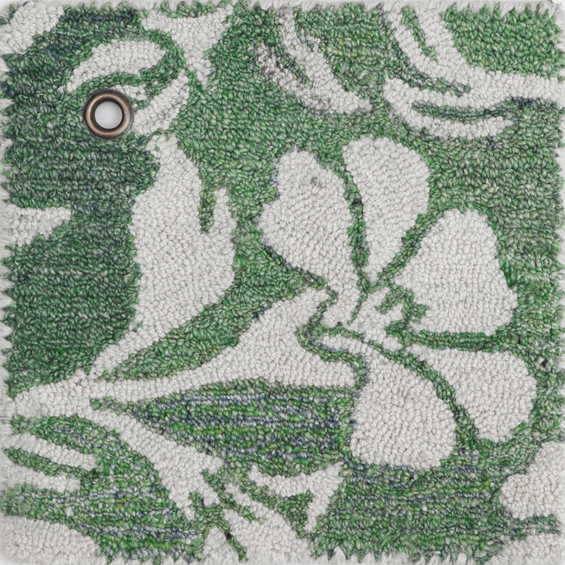 Camellia Hand Tufted Indoor/Outdoor Rug, Rectangle 2'6" x 5'
