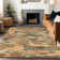 Machine Washable Indoor/Outdoor Christain ACN1345 Copper Rug