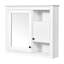 Armoire de rangement blanche pour salle de bain 32 po - murale avec miroir et 3 tablettes