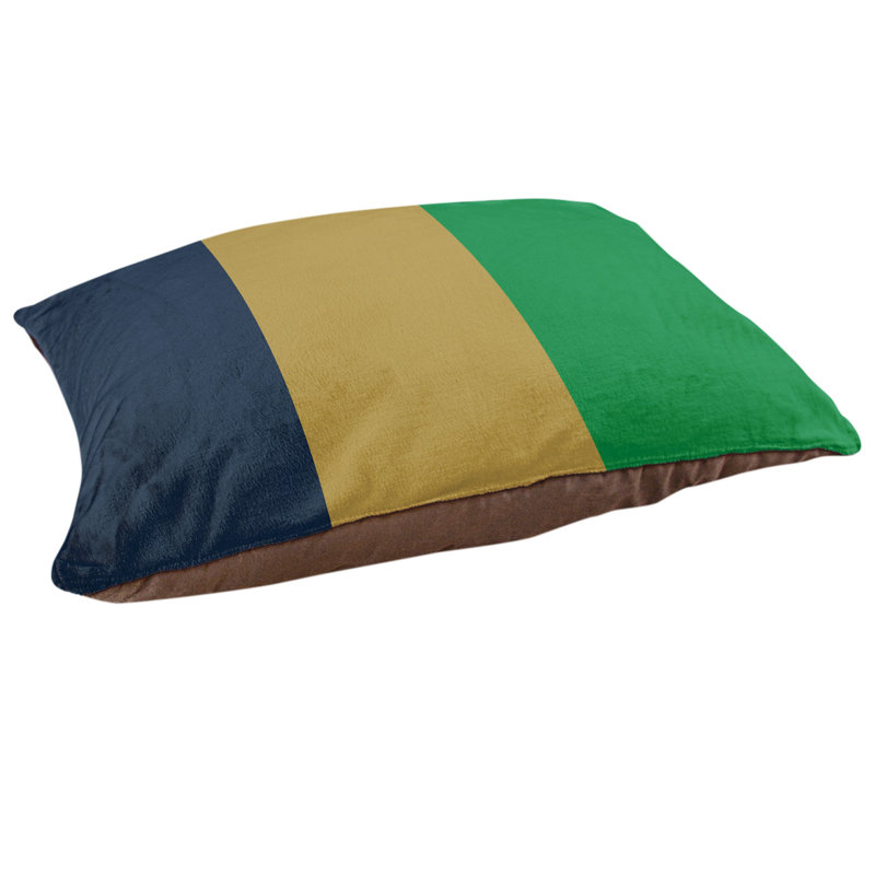 Coussin Golden State, Très grand (l 50 po x P 40 po x H 7 po), Bleu / or / vert