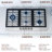 Rangaire 30 Inch Gas Cooktop with 18,000 BTU PowerFlame™ Burner
