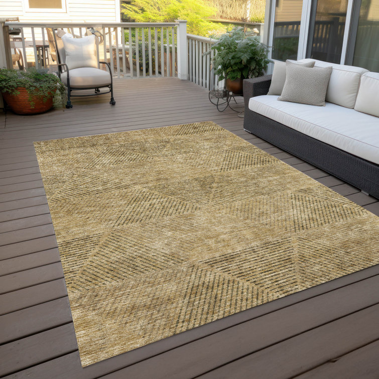Malchow Washable Geometric Indoor / Outdoor Rug