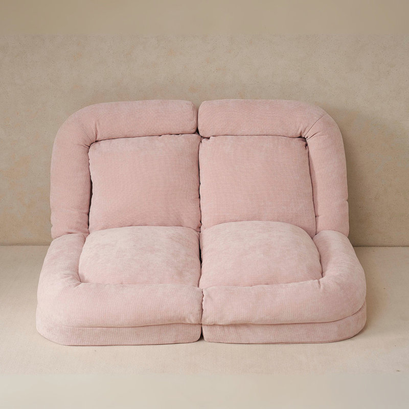 Canapé-lit double convertible pliable, rose, Rose