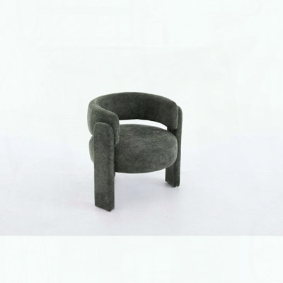 Fauteuil d'appoint Sculptural Boucle - Vert