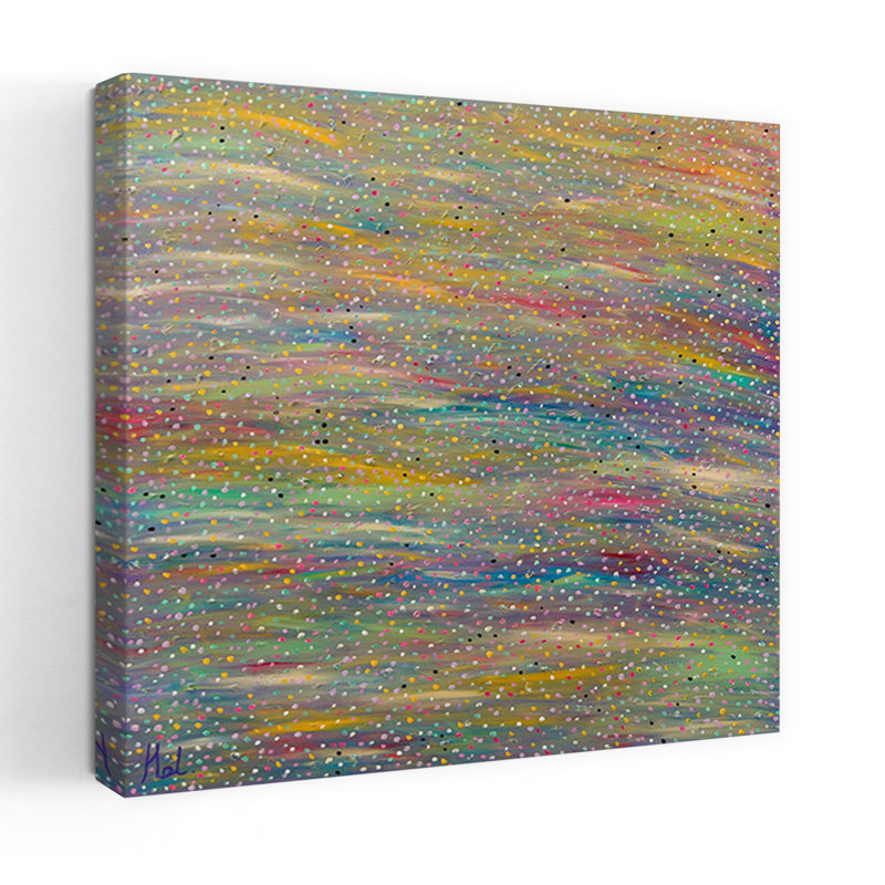 Art contemporain, art contemporain abstrait, H 18 po x l 18 po