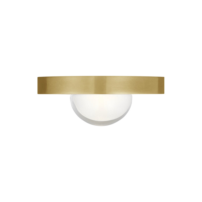 Ebell 1 - Light LED Flush Mount, Natural Brass