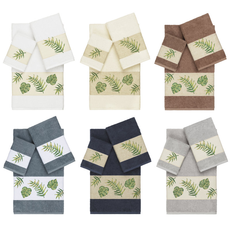Ensemble de serviettes 3 pièces Zoe, Bleu sarcelle