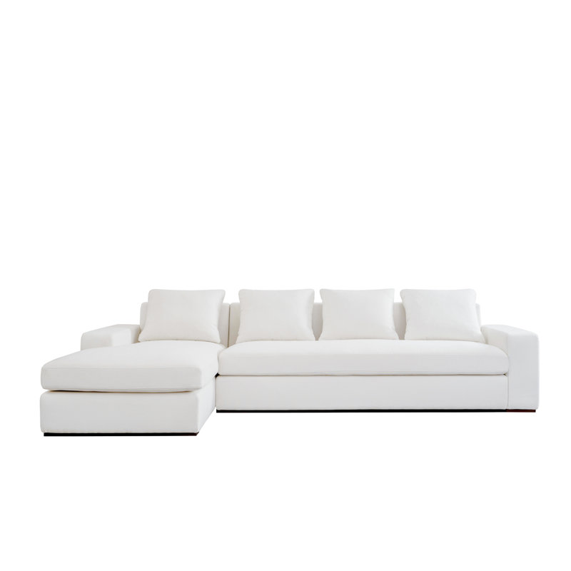 Welch Sectional, Left Hand Facing, Alabaster Crypton Performance Weave