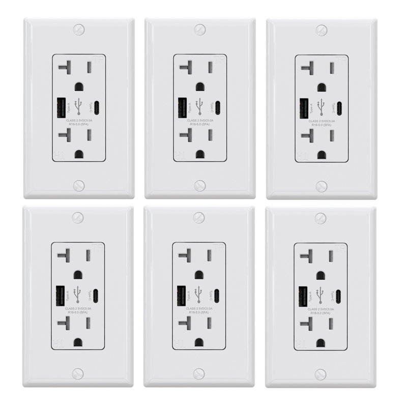 Prise murale USB, 6
