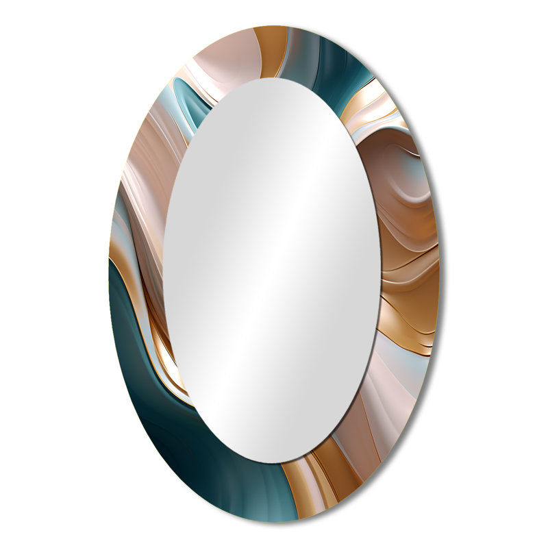 Miroir mural moderne Tender Wave Harmony, 36 po x 24 po