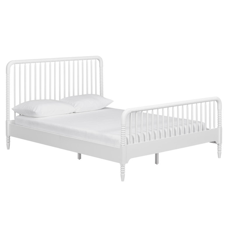 Linden Panel Bed, White, Twin