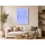 «Blue Geometric Lattice», art mural sur toile-129919609