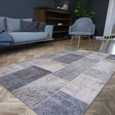 Elegant Hall Carpet (2.5 x 7.5 ft), 100% Polyester, 1.1 lbs/sq ft | 4 mm Pile Height, Recycled Poly Cotton Underside | Machine Washable, Eco-Friendly | Perfect for Entryways, Living Rooms & Hallways