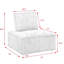 Fauteuil d'appoint rembourré avec mousse à haute densité et coussin de dossier amovible