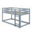 Wooden Floor Bunk Bed With Ladder-124552722