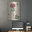  «Botanical Carnation Oeillet Damask» par Jean Plout, art mural en métal, 24 po x 36 po-62175493