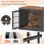 Mobilier de caisse robuste pour chien 32 pouces, table de bout décorative pour animal de compagnie, chenil en bois pour l'intérieur de très grands chiens-324129944