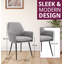 Beaury Fabric Armchair in Grey