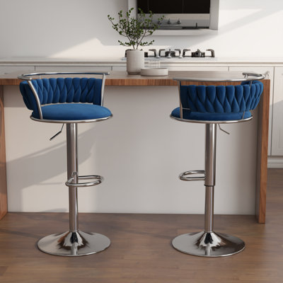 Christal Height Adjustable Swivel Bar Stool