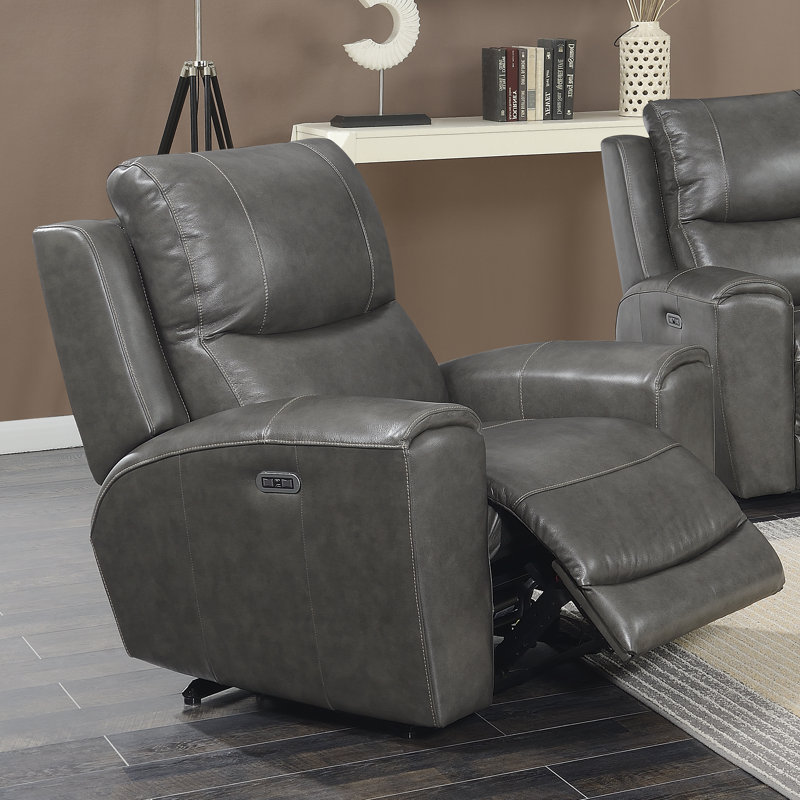 Kittitas Upholstered Power Recliner, Gray