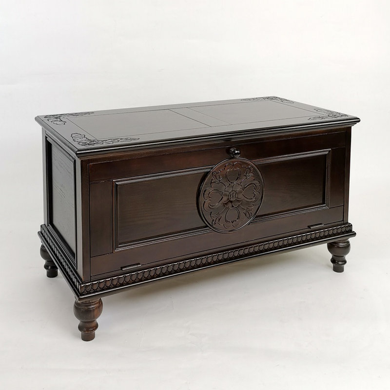 Alfano Solid Wood Accent Cabinet, Mahogany