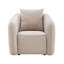 Chaise en chenille Keith Beige avec coussin moelleux, siège confortable et élégant pour tout espace de vie-134646024