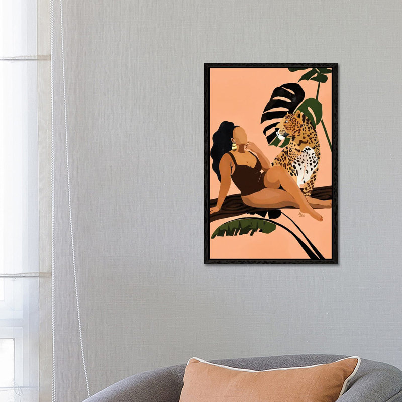 Tika by Bria Nicole - Print on Canvas, Black Framed Canvas, 101.6 cm H x 66.04 cm W x 1.91 cm D