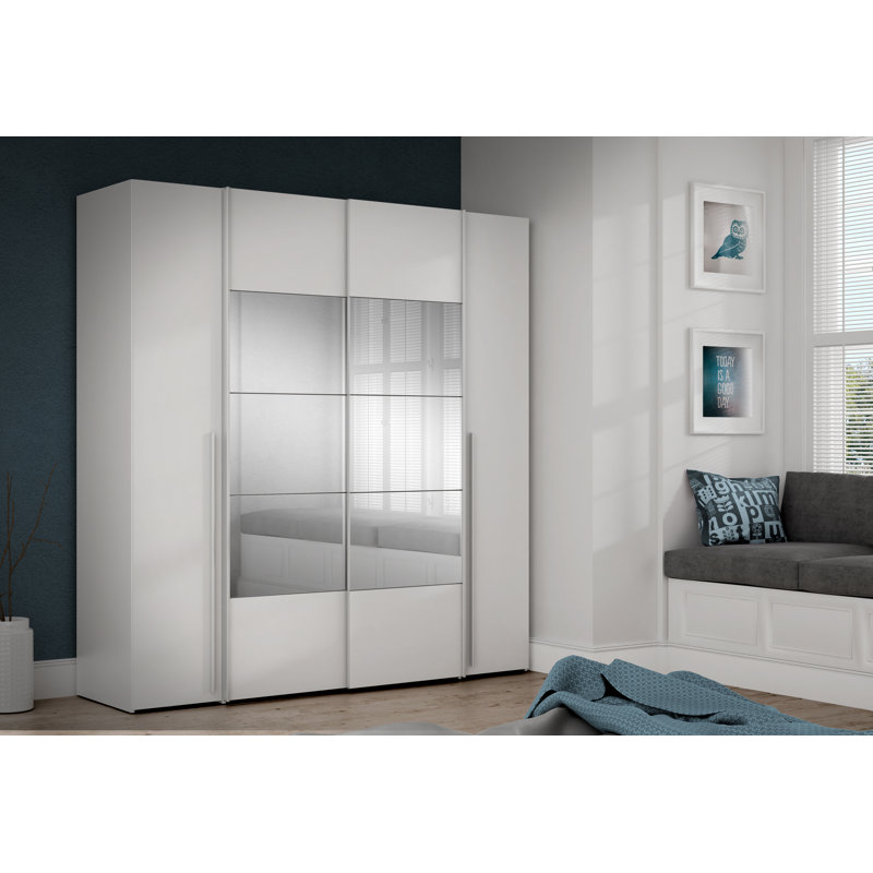 Koran No Wardrobe, White, 210.5cm H x 200.1cm W x 61.2cm D