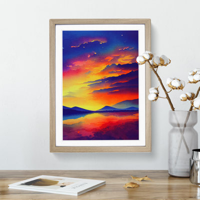 Sunset Over Mountains No.7 - Wall Art