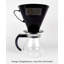 Size 6 Black Plastic Coffee Filter Cone
