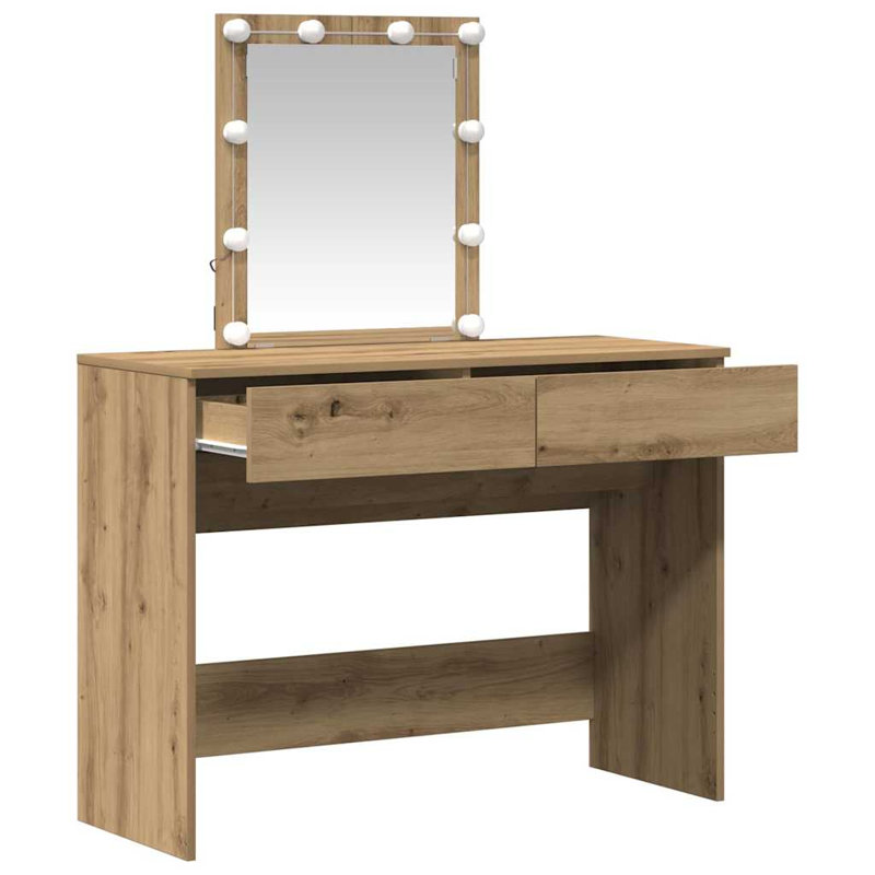 Dressing Table Artisan 100 X 40 X 130 Cm Engineered Wood, Oak