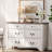 Haikey 47.2" W Double Dresser, 6 Drawer Dresser, Modern Dresser Drawer Chest-1663961204