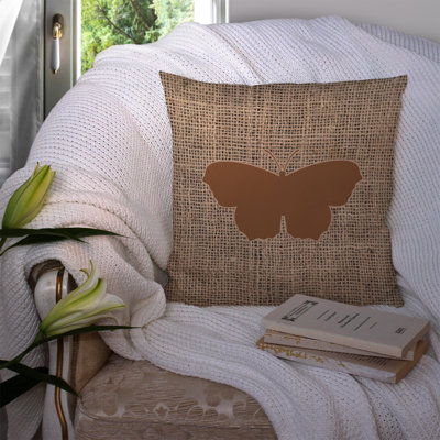 Coussin décoratif intérieur/extérieur en toile jute moisissure