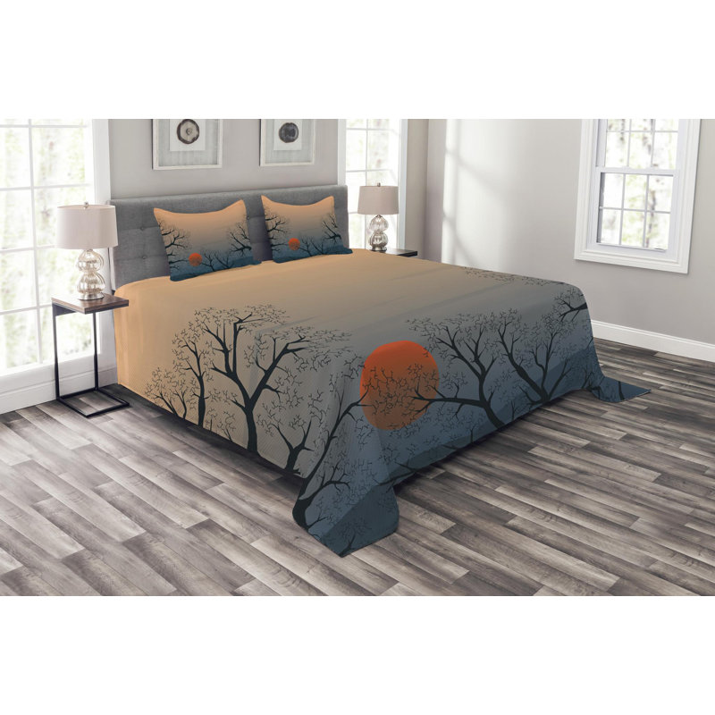 Nature Rustic Polyester Coverlet, King Coverlet + 2 Shams