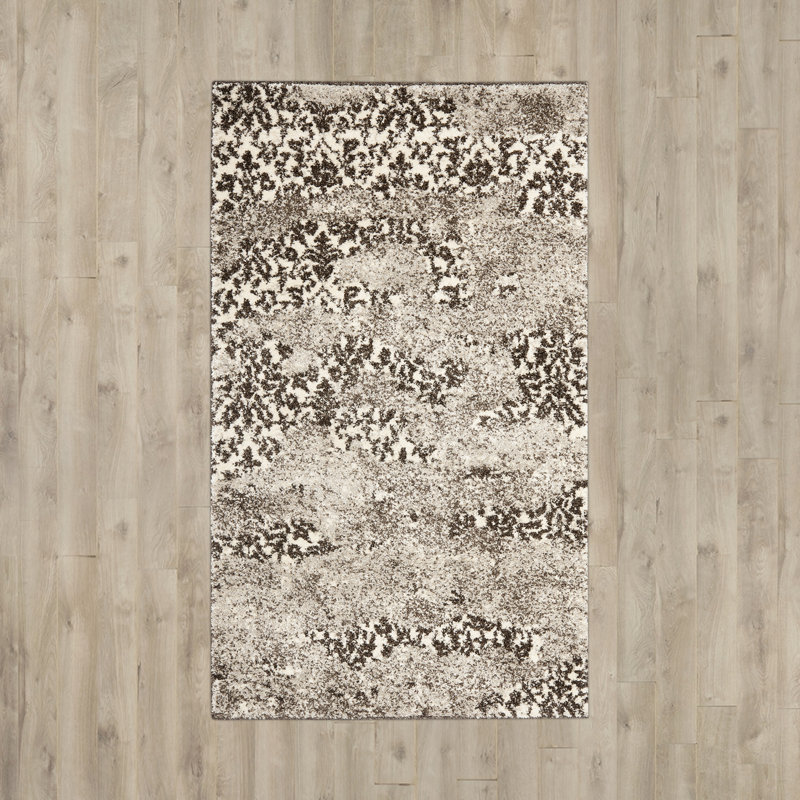 Davila Retro Performance Abstract Rug, Rectangle 5'3" x 8'
