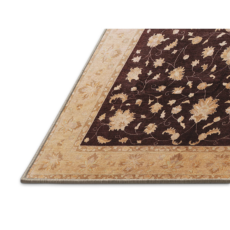 Tapis oriental beige / brun Talcott, Rectangle 2 pi x 4 pi