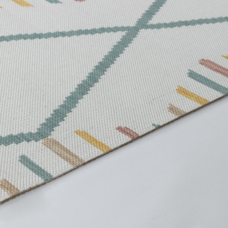 Outdoor Modern Boho Rust Saffron Rug, Rectangle 160 x 213cm