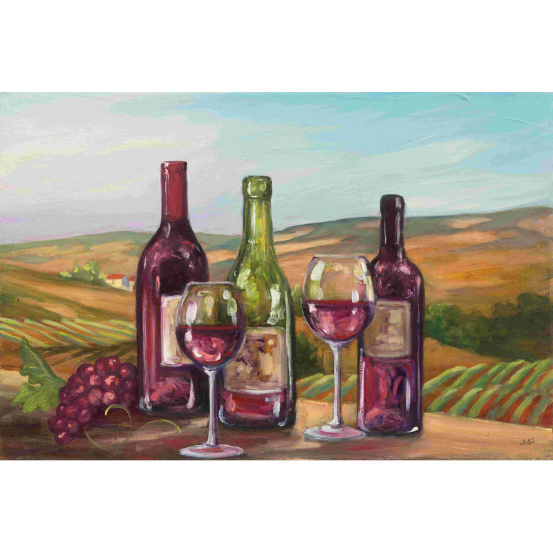 Pays du vin, H 8 po x l 12 po, Non, Toile tendue