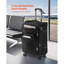 Valise à carreaux extensible 24 pouces avec roulettes Softside