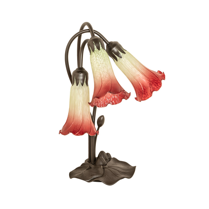 Wyndemere Table Lamp, White/Red