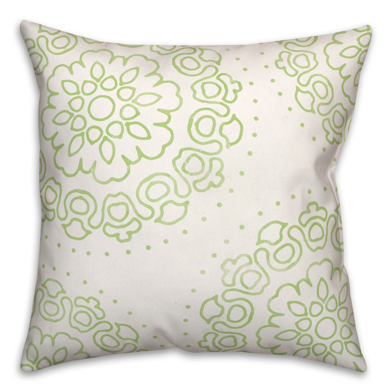 Outdoor Square Pillow Cover & Insert, Green