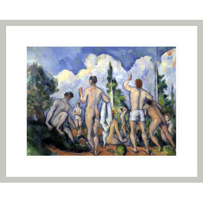 «The Bathers» par Paul Cézanne, impression giclée sur cadre